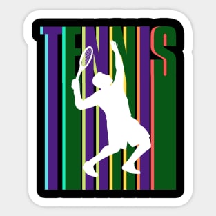 US Open Tennis Player Silhouette Sticker